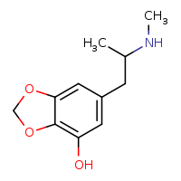 6-[2-(methylamino)propyl]-2H-1,3-benzodioxol-4-ol