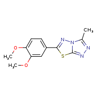 6-(3,4-dimethoxyphenyl)-3-methyl-[1,2,4]triazolo[3,4-b][1,3,4]thiadiazole