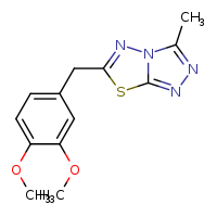 6-[(3,4-dimethoxyphenyl)methyl]-3-methyl-[1,2,4]triazolo[3,4-b][1,3,4]thiadiazole