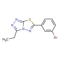 6-(3-bromophenyl)-3-ethyl-[1,2,4]triazolo[3,4-b][1,3,4]thiadiazole