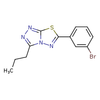 6-(3-bromophenyl)-3-propyl-[1,2,4]triazolo[3,4-b][1,3,4]thiadiazole