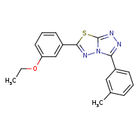 6-(3-ethoxyphenyl)-3-(3-methylphenyl)-[1,2,4]triazolo[3,4-b][1,3,4]thiadiazole