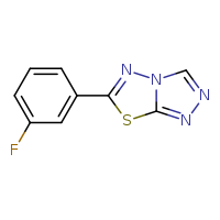 6-(3-fluorophenyl)-[1,2,4]triazolo[3,4-b][1,3,4]thiadiazole