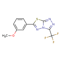 6-(3-methoxyphenyl)-3-(trifluoromethyl)-[1,2,4]triazolo[3,4-b][1,3,4]thiadiazole