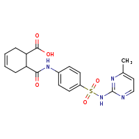 6-({4-[(4-methylpyrimidin-2-yl)sulfamoyl]phenyl}carbamoyl)cyclohex-3-ene-1-carboxylic acid