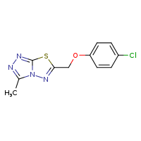 6-(4-chlorophenoxymethyl)-3-methyl-[1,2,4]triazolo[3,4-b][1,3,4]thiadiazole