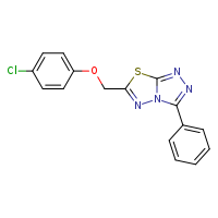 6-(4-chlorophenoxymethyl)-3-phenyl-[1,2,4]triazolo[3,4-b][1,3,4]thiadiazole