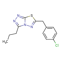 6-[(4-chlorophenyl)methyl]-3-propyl-[1,2,4]triazolo[3,4-b][1,3,4]thiadiazole