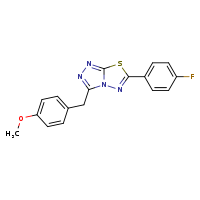 6-(4-fluorophenyl)-3-[(4-methoxyphenyl)methyl]-[1,2,4]triazolo[3,4-b][1,3,4]thiadiazole