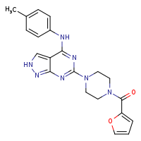 6-[4-(furan-2-carbonyl)piperazin-1-yl]-N-(4-methylphenyl)-2H-pyrazolo[3,4-d]pyrimidin-4-amine