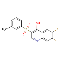 6,7-difluoro-3-(3-methylbenzenesulfonyl)quinolin-4-ol