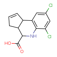 6,8-dichloro-3H,3aH,4H,5H,9bH-cyclopenta[c]quinoline-4-carboxylic acid