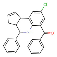 6-benzoyl-8-chloro-4-phenyl-3H,3aH,4H,5H,9bH-cyclopenta[c]quinoline