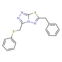 6-benzyl-3-[(phenylsulfanyl)methyl]-[1,2,4]triazolo[3,4-b][1,3,4]thiadiazole