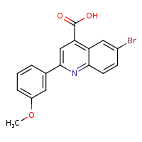 6-bromo-2-(3-methoxyphenyl)quinoline-4-carboxylic acid