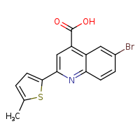 6-bromo-2-(5-methylthiophen-2-yl)quinoline-4-carboxylic acid