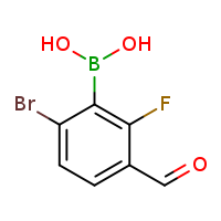6-bromo-2-fluoro-3-formylphenylboronic acid