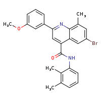 6-bromo-N-(2,3-dimethylphenyl)-2-(3-methoxyphenyl)-8-methylquinoline-4-carboxamide