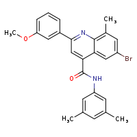 6-bromo-N-(3,5-dimethylphenyl)-2-(3-methoxyphenyl)-8-methylquinoline-4-carboxamide