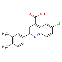 6-chloro-2-(3,4-dimethylphenyl)quinoline-4-carboxylic acid