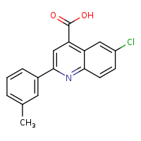 6-chloro-2-(3-methylphenyl)quinoline-4-carboxylic acid