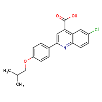 6-chloro-2-[4-(2-methylpropoxy)phenyl]quinoline-4-carboxylic acid
