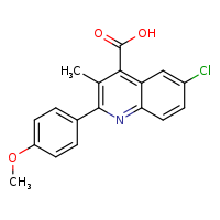 6-chloro-2-(4-methoxyphenyl)-3-methylquinoline-4-carboxylic acid