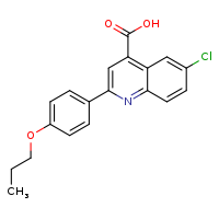 6-chloro-2-(4-propoxyphenyl)quinoline-4-carboxylic acid