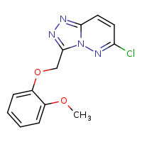 6-chloro-3-(2-methoxyphenoxymethyl)-[1,2,4]triazolo[4,3-b]pyridazine
