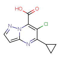 6-chloro-5-cyclopropylpyrazolo[1,5-a]pyrimidine-7-carboxylic acid