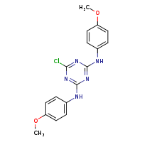 6-chloro-N2,N4-bis(4-methoxyphenyl)-1,3,5-triazine-2,4-diamine