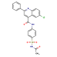 6-chloro-N-[4-(acetamidosulfonyl)phenyl]-2-phenylquinoline-4-carboxamide