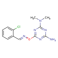 6-{[(E)-[(2-chlorophenyl)methylidene]amino]oxy}-N2,N2-dimethyl-1,3,5-triazine-2,4-diamine