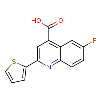 6-fluoro-2-(thiophen-2-yl)quinoline-4-carboxylic acid