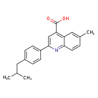6-methyl-2-[4-(2-methylpropyl)phenyl]quinoline-4-carboxylic acid