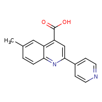 6-methyl-2-(pyridin-4-yl)quinoline-4-carboxylic acid