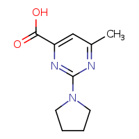 6-methyl-2-(pyrrolidin-1-yl)pyrimidine-4-carboxylic acid