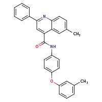 6-methyl-N-[4-(3-methylphenoxy)phenyl]-2-phenylquinoline-4-carboxamide