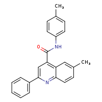 6-methyl-N-(4-methylphenyl)-2-phenylquinoline-4-carboxamide