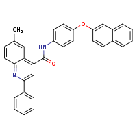 6-methyl-N-[4-(naphthalen-2-yloxy)phenyl]-2-phenylquinoline-4-carboxamide