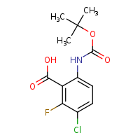 6-[(tert-butoxycarbonyl)amino]-3-chloro-2-fluorobenzoic acid