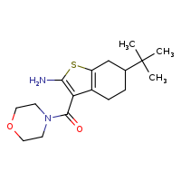 6-tert-butyl-3-(morpholine-4-carbonyl)-4,5,6,7-tetrahydro-1-benzothiophen-2-amine