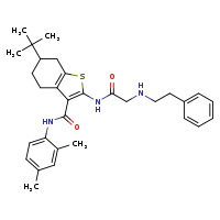 6-tert-butyl-N-(2,4-dimethylphenyl)-2-{2-[(2-phenylethyl)amino]acetamido}-4,5,6,7-tetrahydro-1-benzothiophene-3-carboxamide
