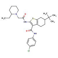 6-tert-butyl-N-(4-chlorophenyl)-2-[2-(2-ethylpiperidin-1-yl)acetamido]-4,5,6,7-tetrahydro-1-benzothiophene-3-carboxamide