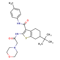 6-tert-butyl-N-(4-methylphenyl)-2-[2-(morpholin-4-yl)acetamido]-4,5,6,7-tetrahydro-1-benzothiophene-3-carboxamide