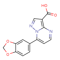 7-(2H-1,3-benzodioxol-5-yl)pyrazolo[1,5-a]pyrimidine-3-carboxylic acid