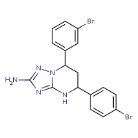 7-(3-bromophenyl)-5-(4-bromophenyl)-4H,5H,6H,7H-[1,2,4]triazolo[1,5-a]pyrimidin-2-amine