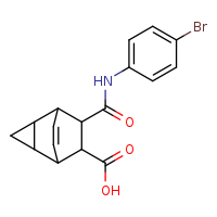 7-[(4-bromophenyl)carbamoyl]tricyclo[3.2.2.0²,?]non-8-ene-6-carboxylic acid