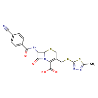7-(4-cyanobenzamido)-3-{[(5-methyl-1,3,4-thiadiazol-2-yl)sulfanyl]methyl}-8-oxo-5-thia-1-azabicyclo[4.2.0]oct-2-ene-2-carboxylic acid