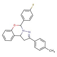 7-(4-fluorophenyl)-4-(4-methylphenyl)-8-oxa-5,6-diazatricyclo[7.4.0.0²,?]trideca-1(13),4,9,11-tetraene